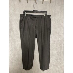 Ralph Lauren Pants Men 36X27 Gray Checks Black Label Flannel Dress Academia Luxe